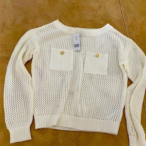 bebe Cream Knit Sweater